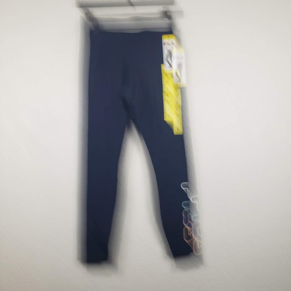 NEW! FILA Leggings Side Spellout Black - S - Picture 4 of 6